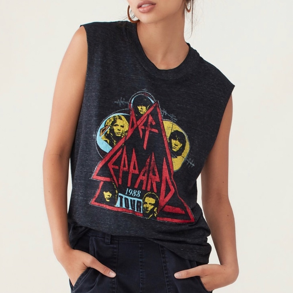 Def Leppard 1988 Tour Muscle Tank Top Size Small